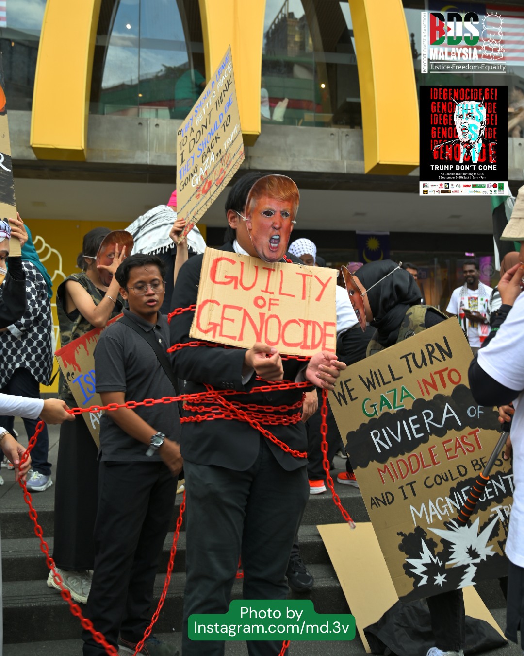 Protes bantah lawatan Trump- GEGAR